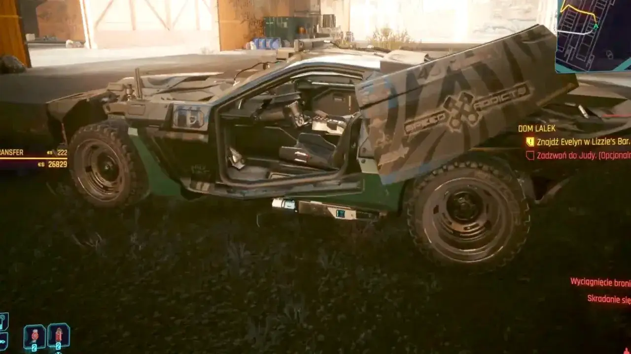 Cyberpunk 2077 pojazdy uzbrojone