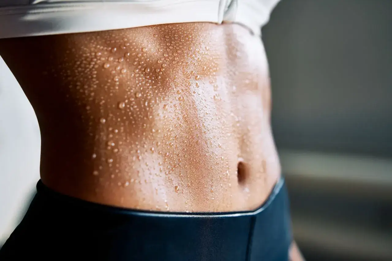 zdrowa dieta i widoczne mięśnie brzucha