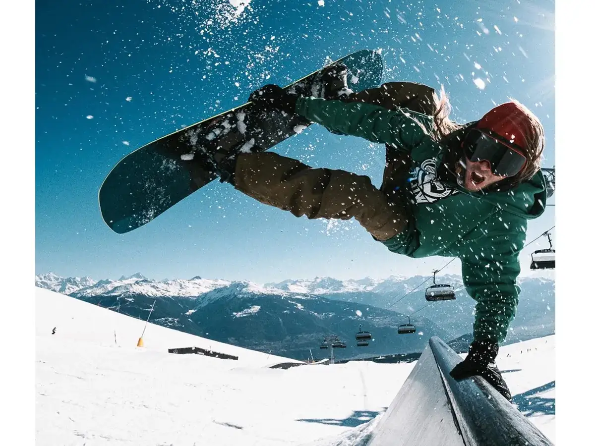Mięśnie zaangażowane w jazdę na snowboardzie infografika