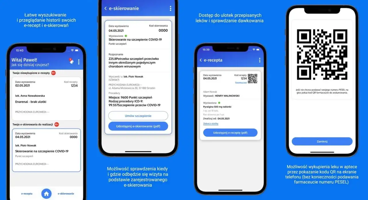 e-skierowanie na telefonie IKP