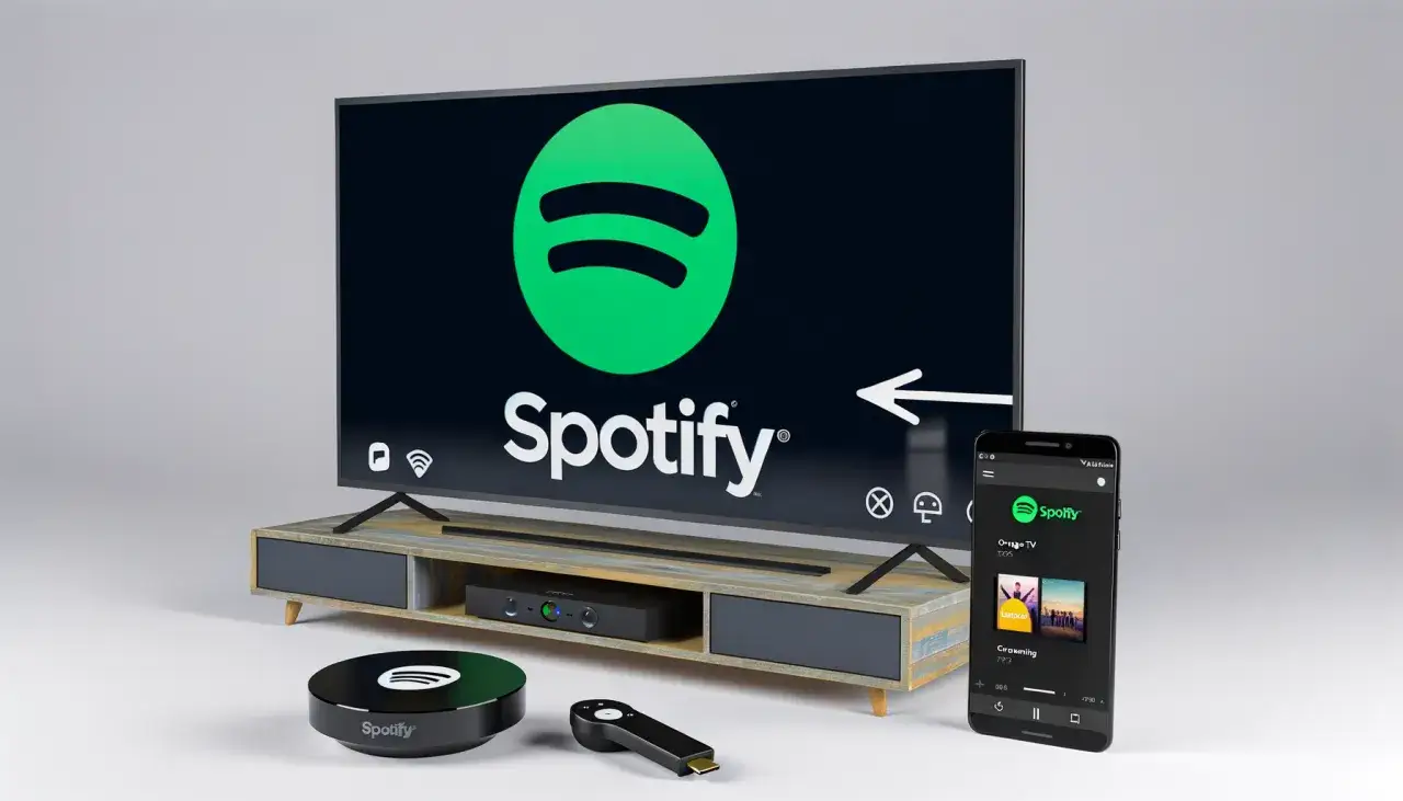Nowe wrażenia z muzyką: Spotify na telewizorze, sterowane smartfonem i pilotem.