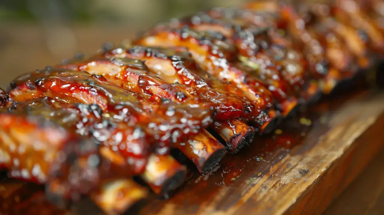 Zdjęcie Przepis na żeberka wieprzowe pieczone w miodzie i musztardzie