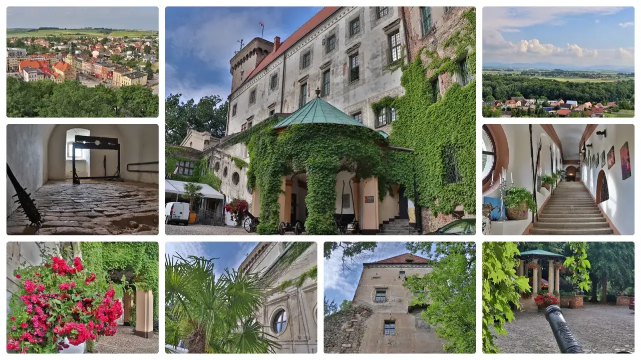 Zamek w Otmuchowie jesienią