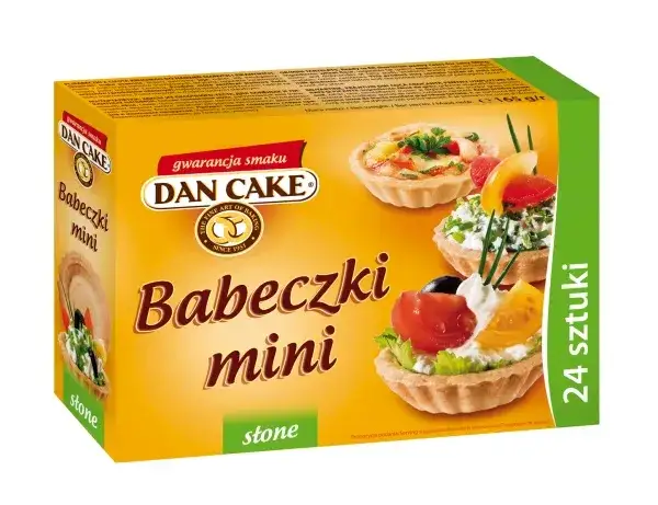 gotowe korpusy babeczek w opakowaniu