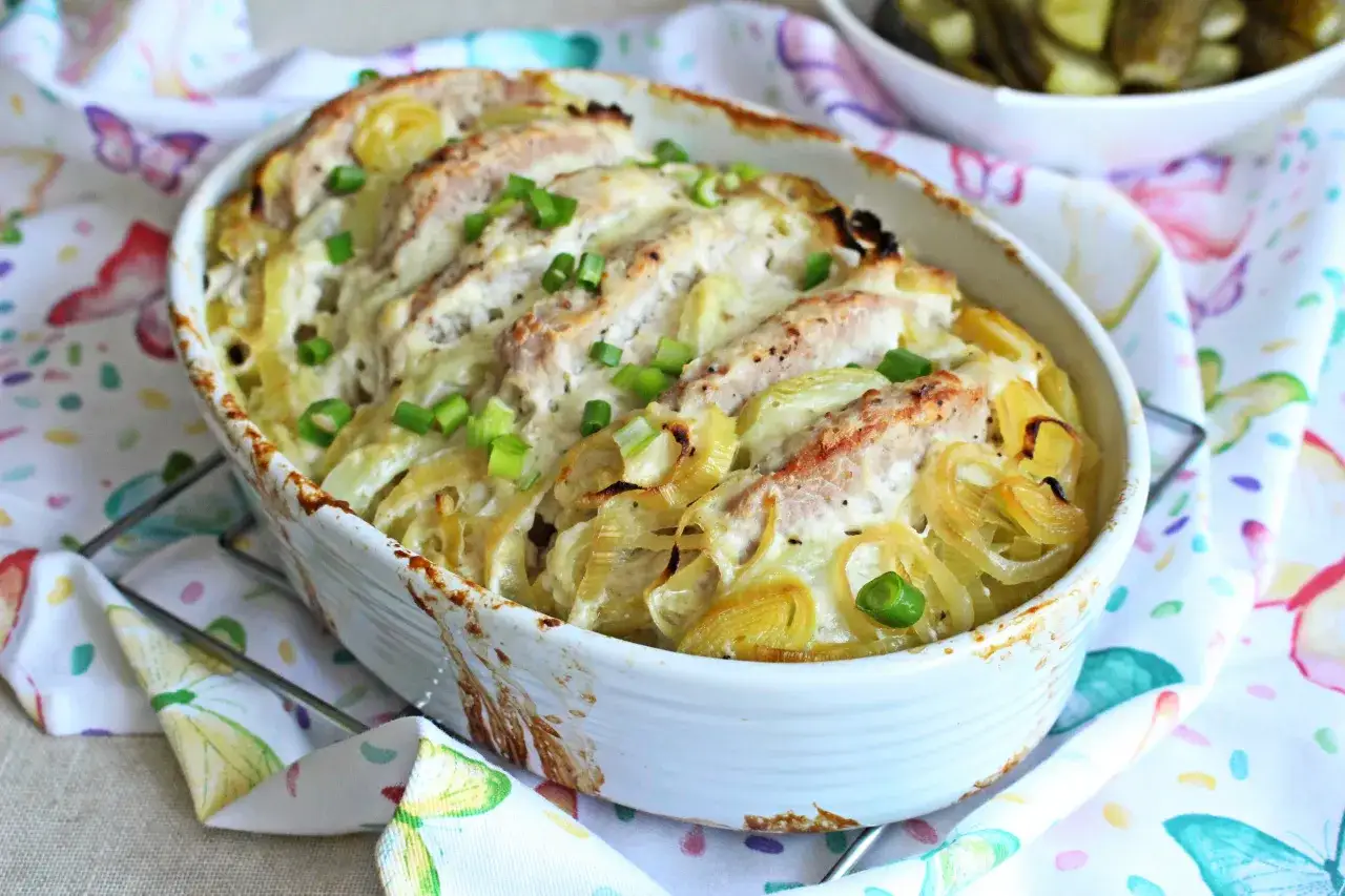 Schab w naczyniu żaroodpornym