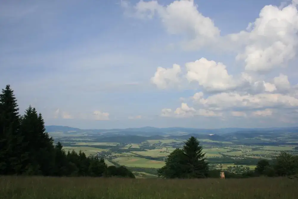 G&oacute;ry Bystrzyckie zalesione krajobrazy