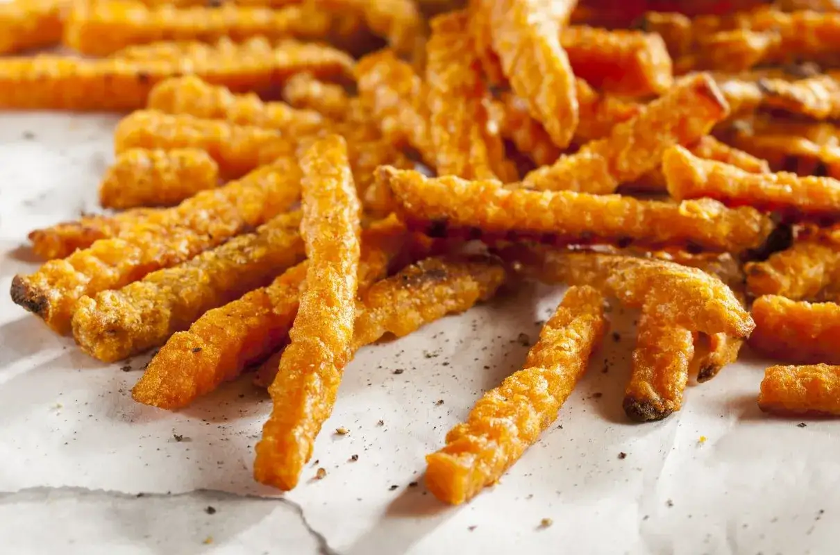 Moczenie frytek z batatów