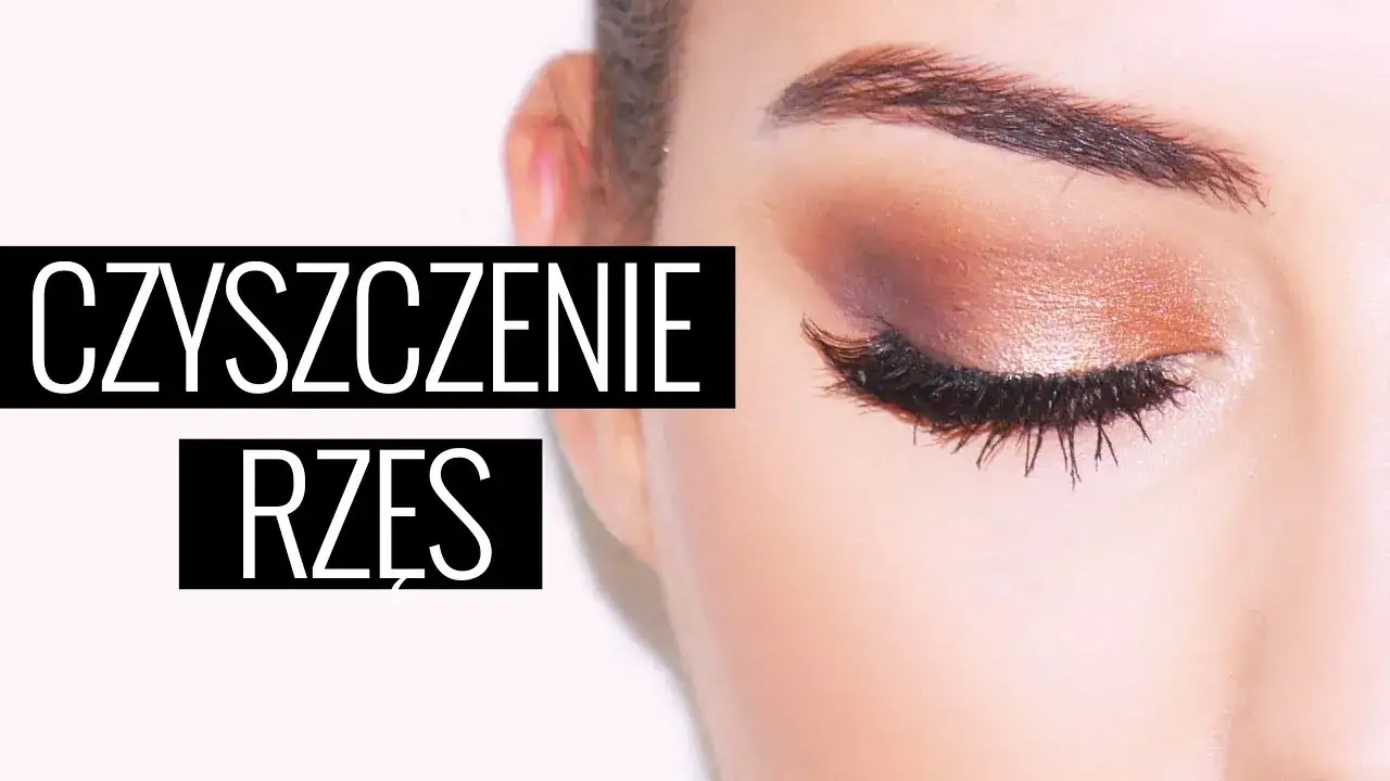 Jak czyścić sztuczne rzęsy infografika