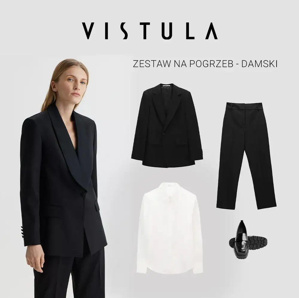 elegancki str&oacute;j na pogrzeb kobieta sukienka garnitur