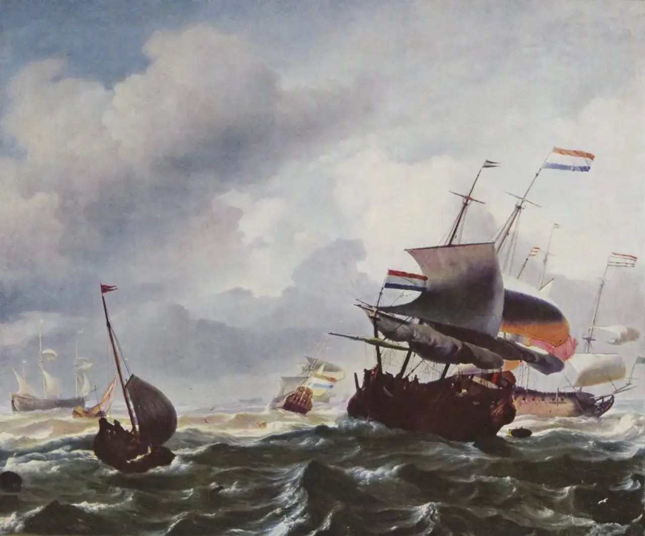 Ludolf Bakhuizen Schiff im Sturm Gem&auml;lde