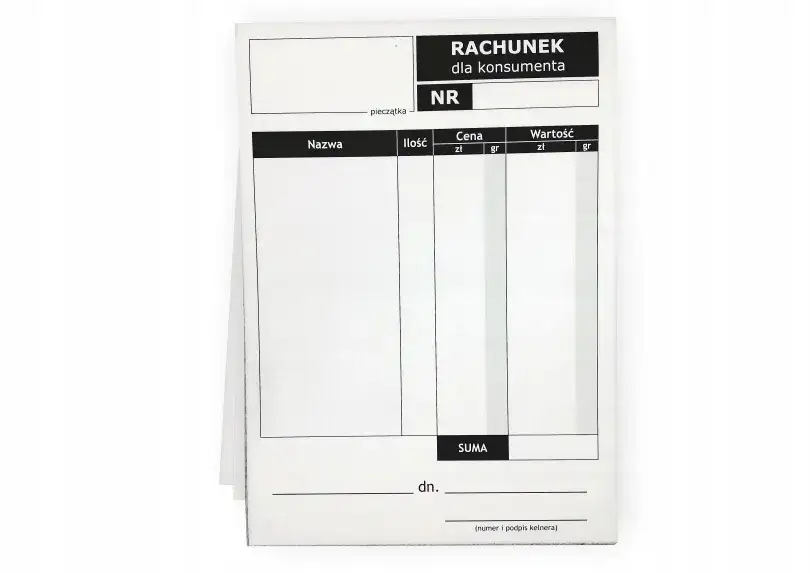 podatki konsumenckie rachunek sklep