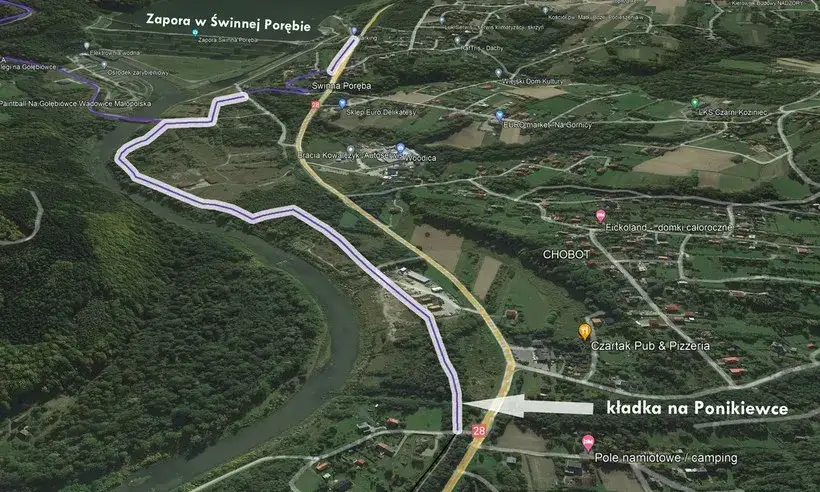 Trasa rowerowa VeloSkawa Jezioro Mucharskie