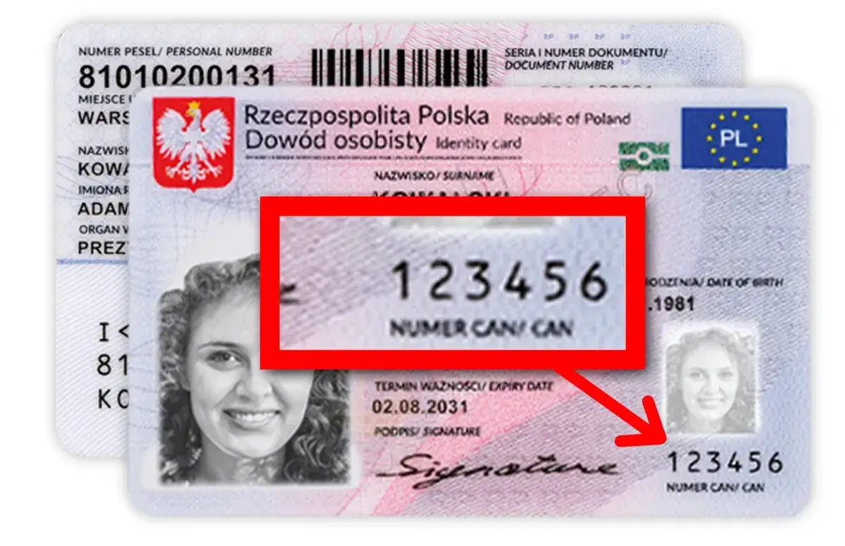 numer paszportu a numer can zdjęcie