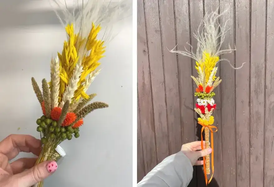 piękna tradycyjna palma wielkanocna