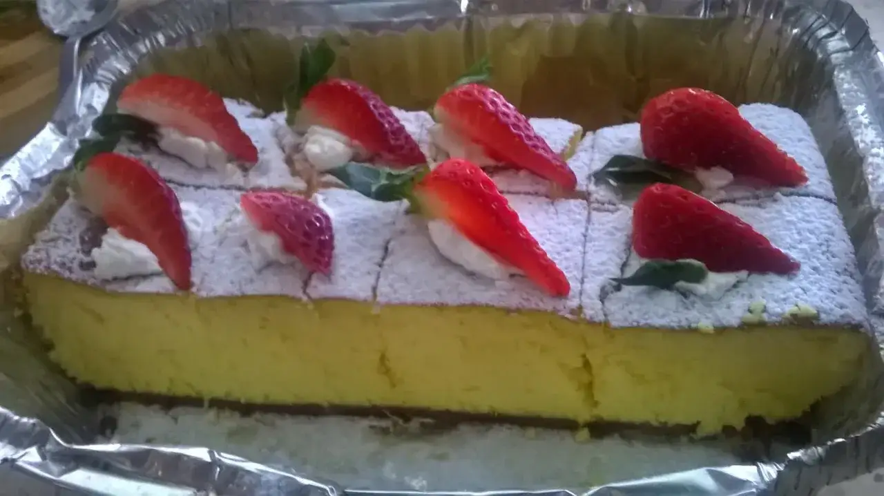 Test drżącego środka sernika