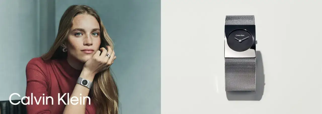 damskie zegarki Calvin Klein r&oacute;żne modele na ręce