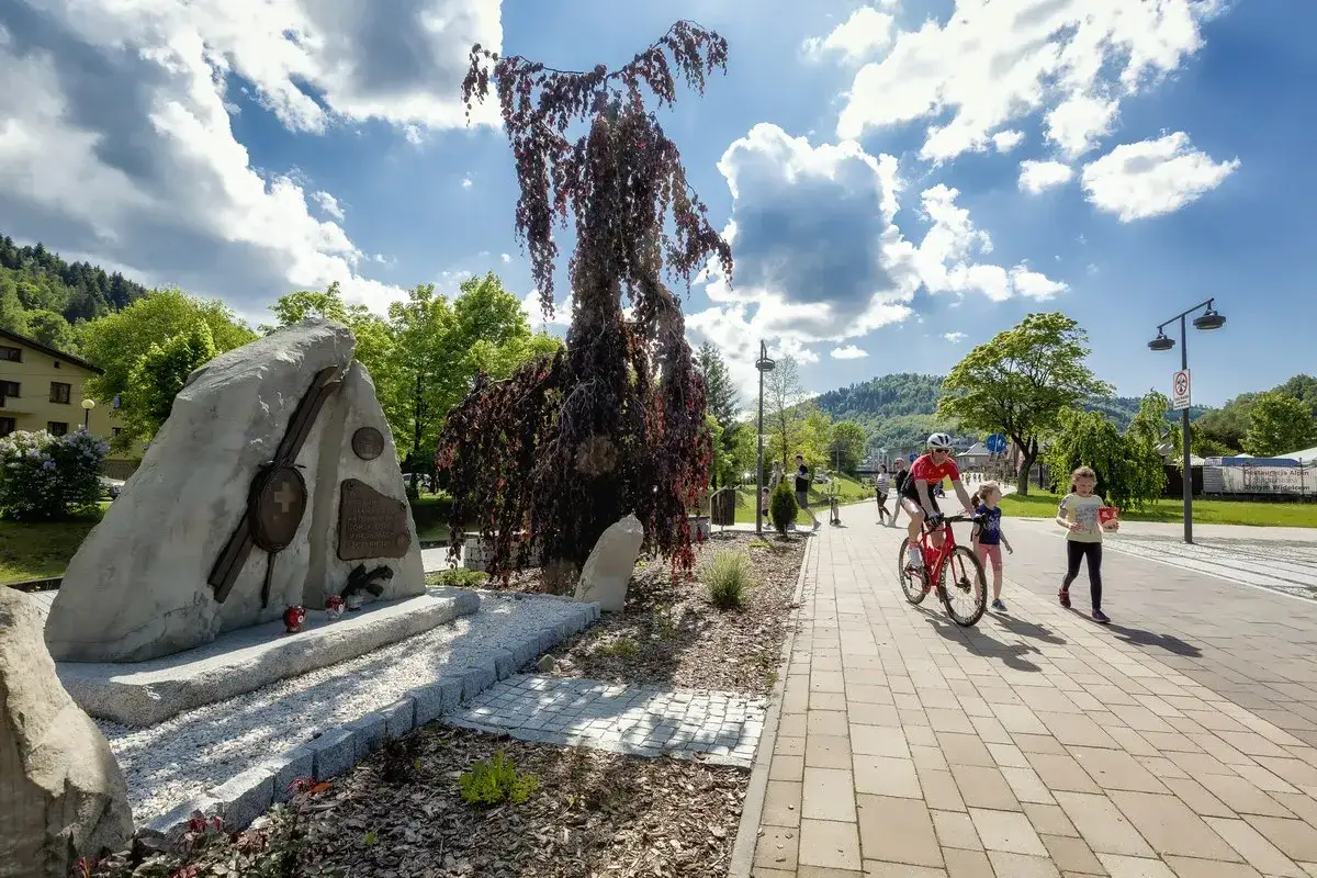 Deptak nad Żylicą Szczyrk jesień