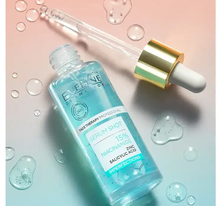 Eveline serum na niedoskonałości przed i po