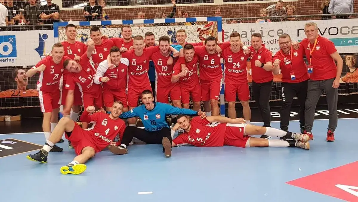 Reprezentacja Polski w piłce ręcznej mężczyzn podczas meczu