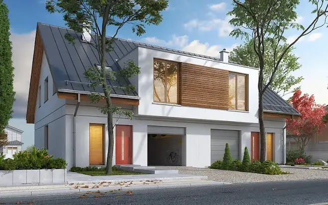 Garaż w bryle budynku nowoczesny design i funkcjonalność