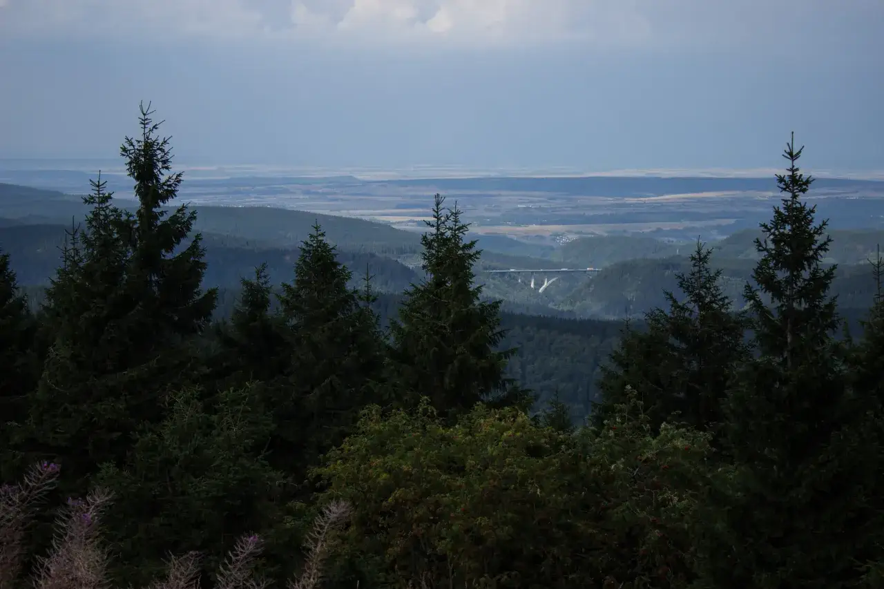 Aussicht vom Gro&szlig;en Beerberg Pl&auml;nckners Aussicht Th&uuml;ringer Wald