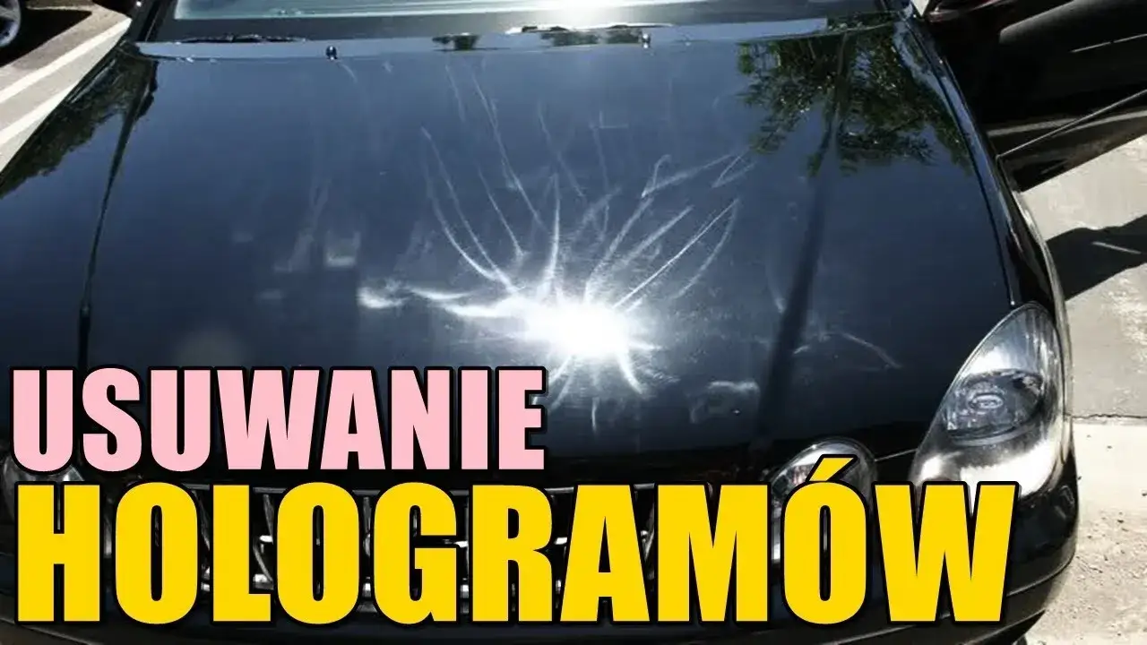 przegrzany lakier samochodowy hologramy