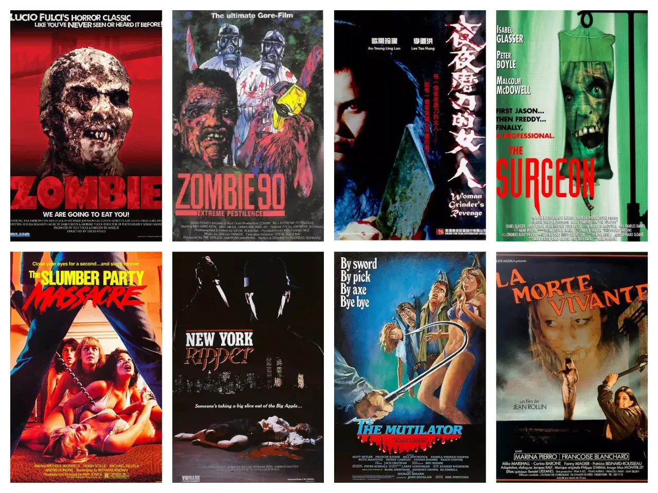 plakaty klasycznych film&oacute;w o zombie