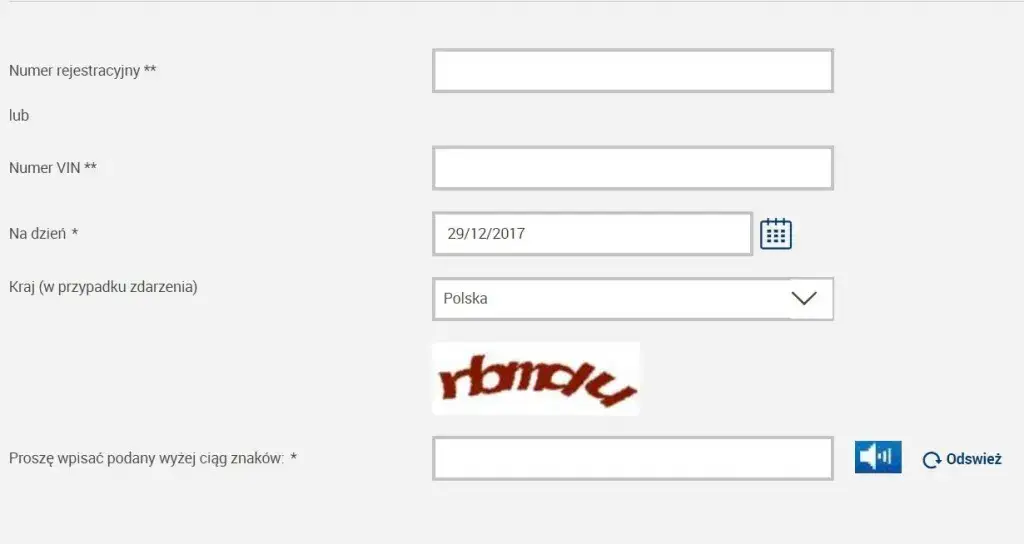 sprawdzenie ubezpieczenia samochodu UFG CEPiK