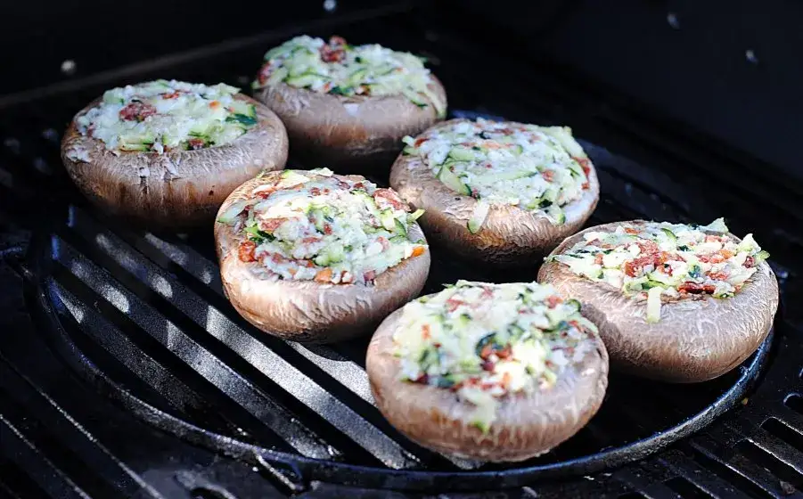faszerowane pieczarki portobello z grilla
