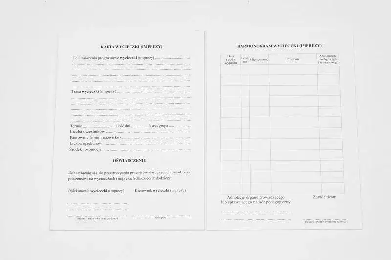 dokumentacja wycieczki szkolnej