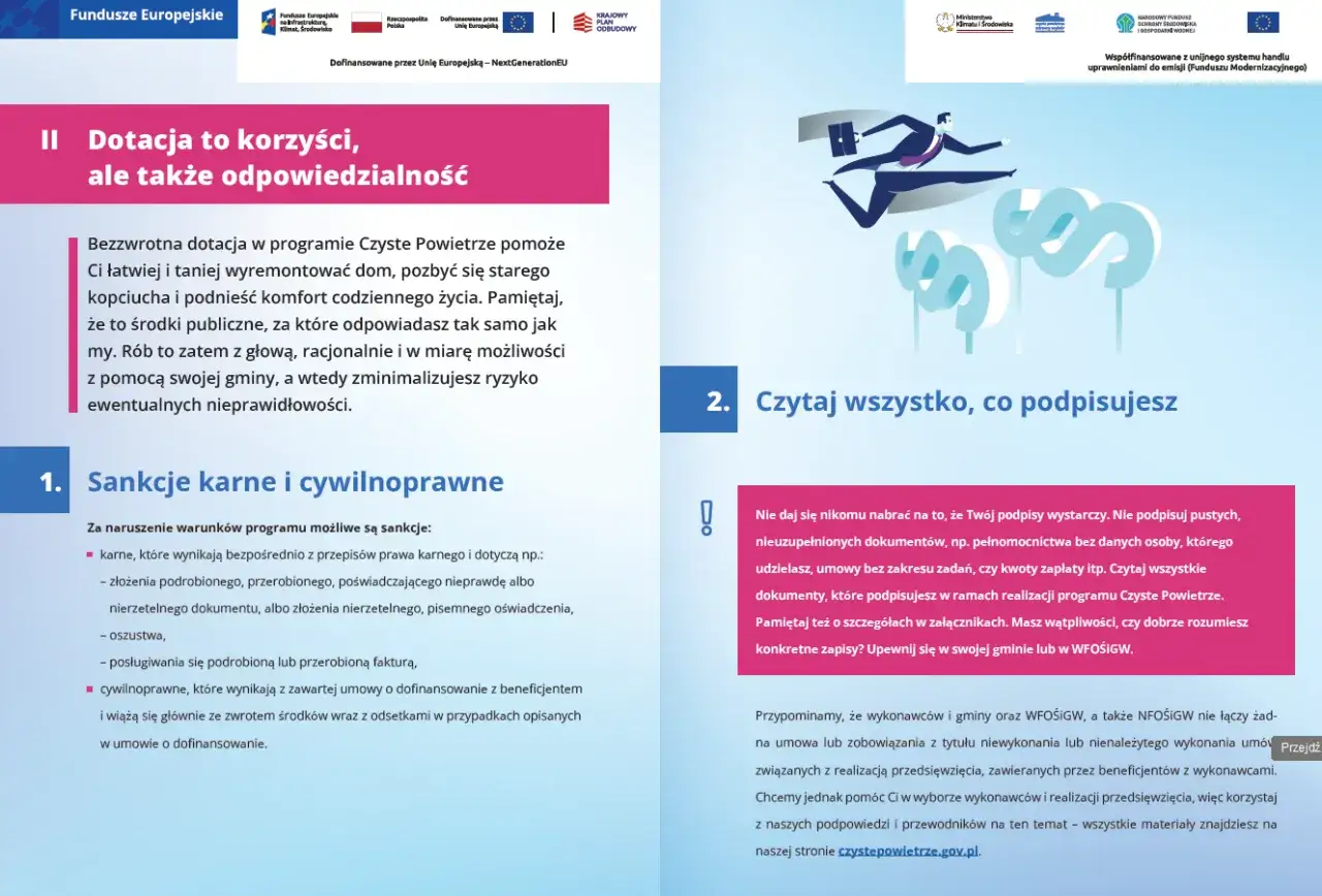 Program Czyste Powietrze: dotacja na remont domu. Pamiętaj o odpowiedzialności i czytaj dokumenty.