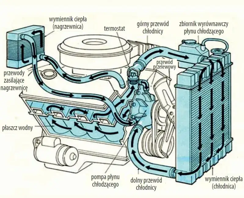 skład płynu do chłodnicy schemat dodatki