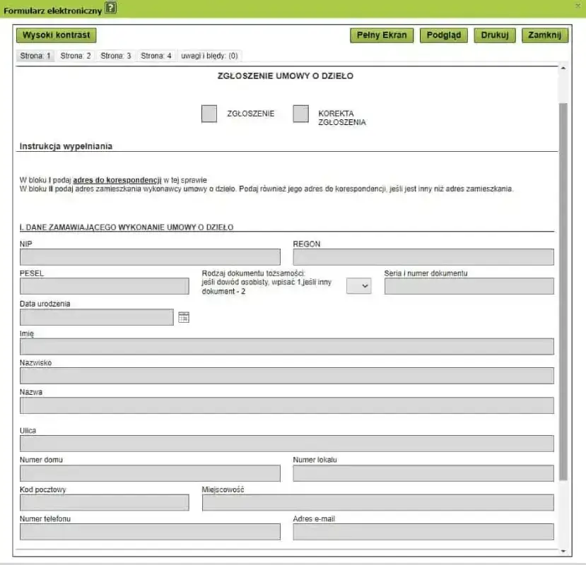 umowa o dzieło a ZUS