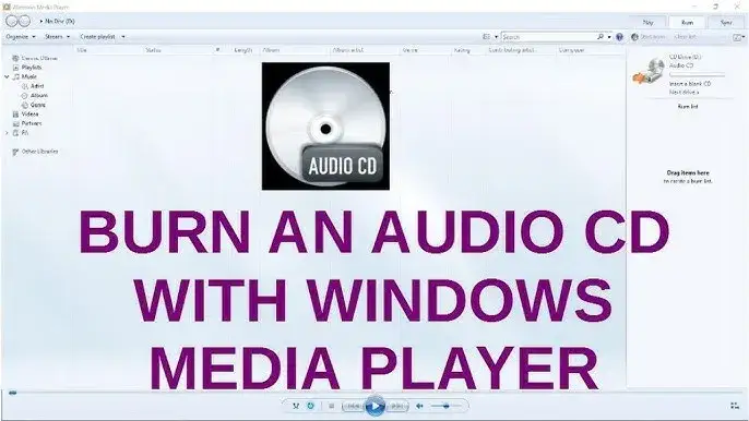 Zdjęcie Jak łatwo nagrać MP3 na CD z użyciem Windows Media Player