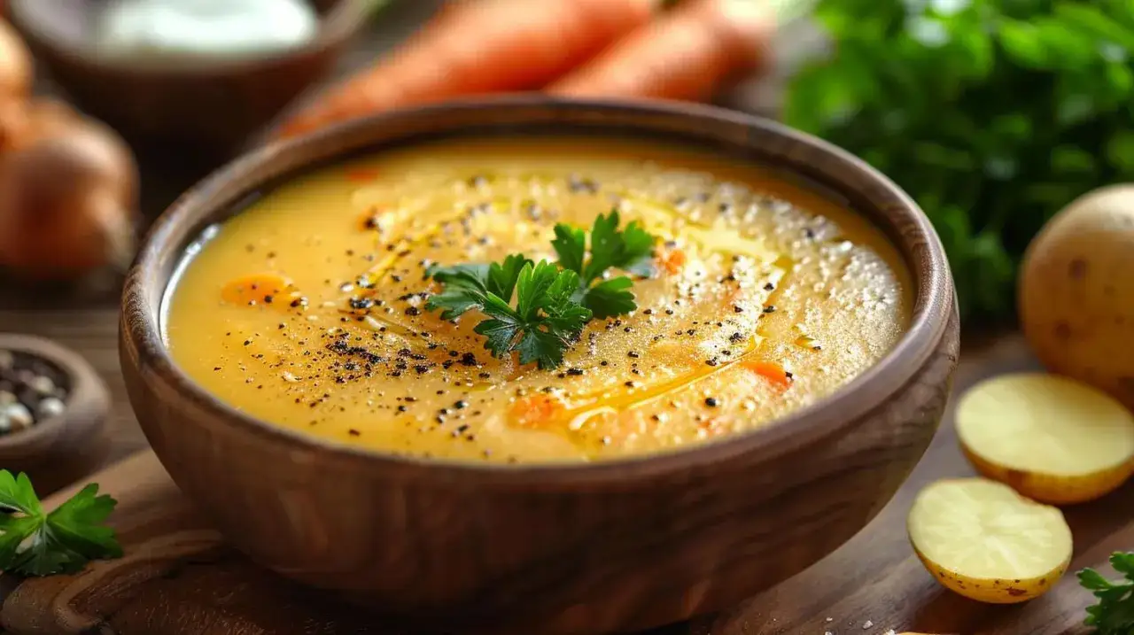 soupe poireaux carottes recette &eacute;tapes