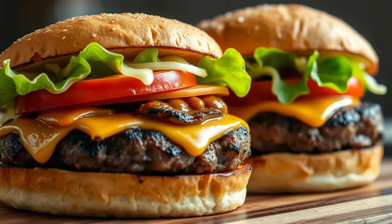 formowanie kotlet&oacute;w na burgery z wgłębieniem