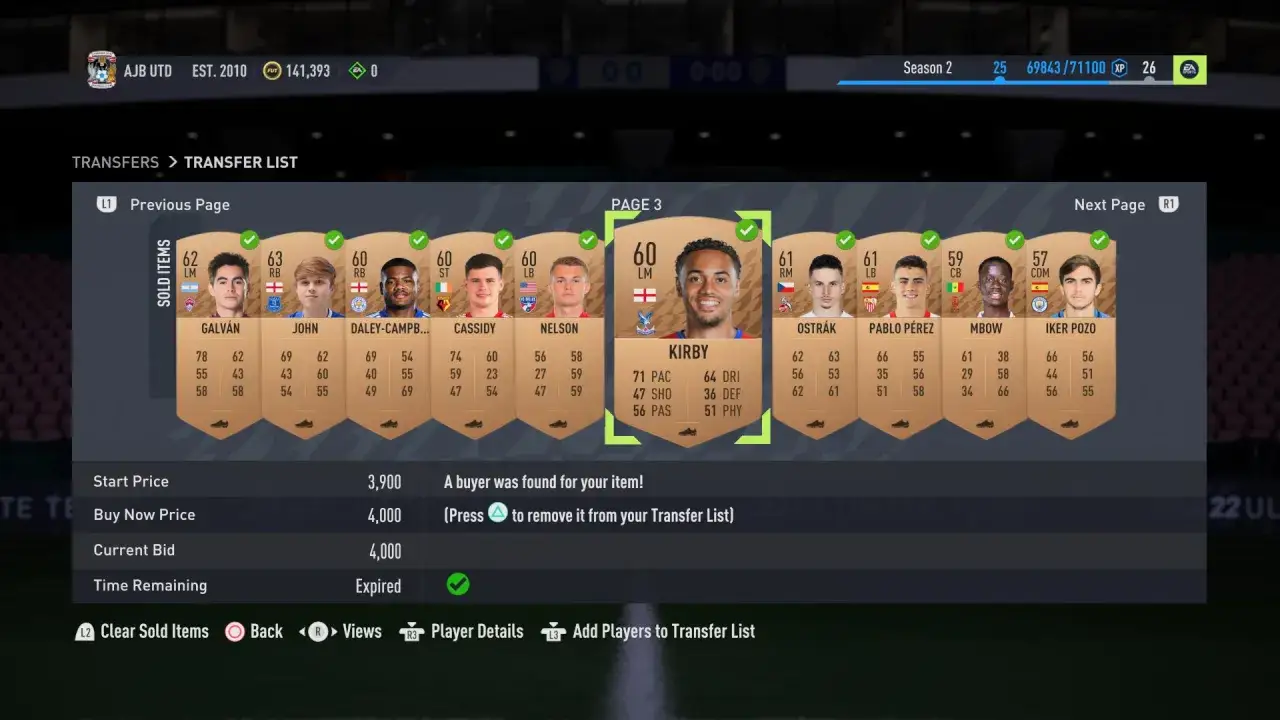 FIFA 22 SBC high profit