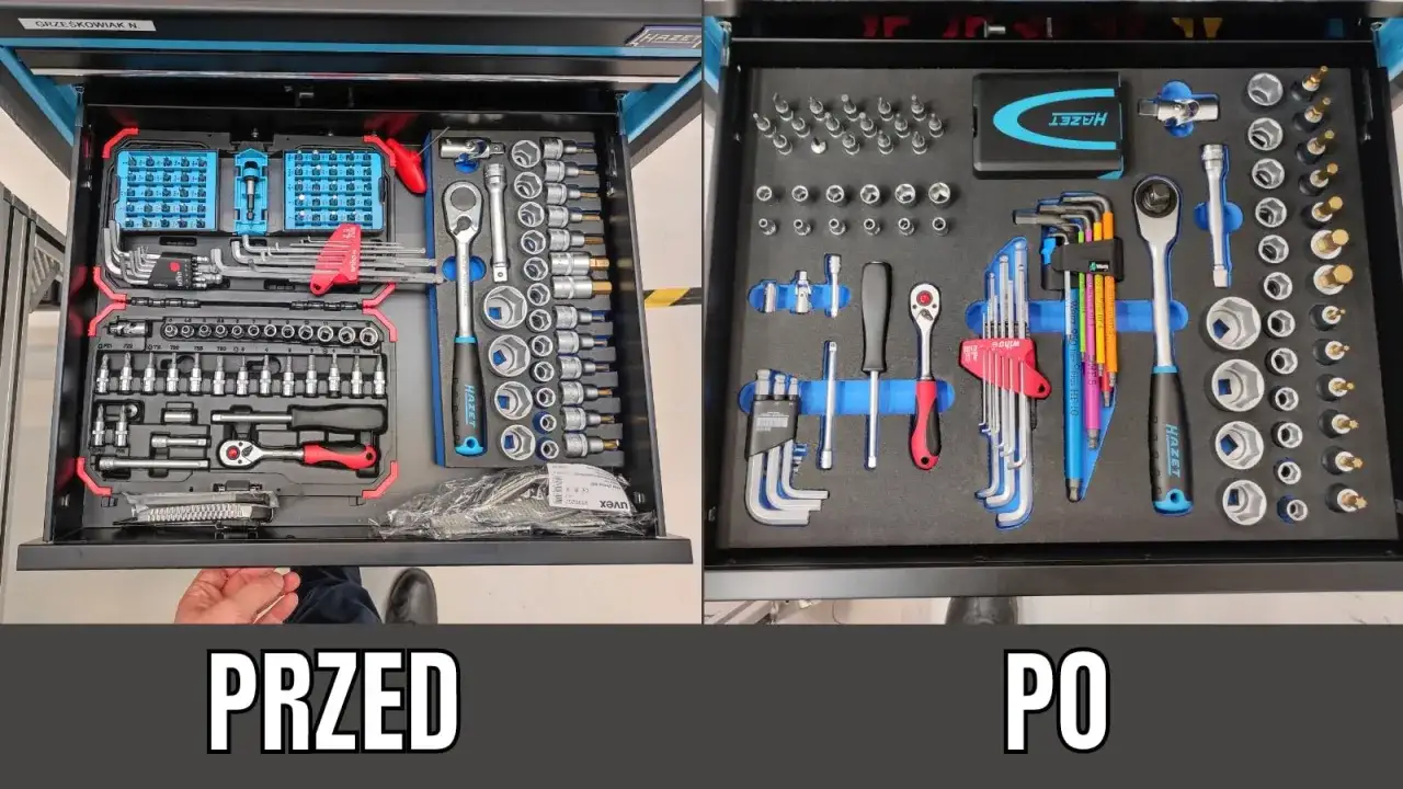 Uporządkowany warsztat narzędzia