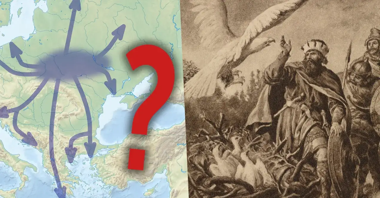 mapa słowiańskich kraj&oacute;w języki