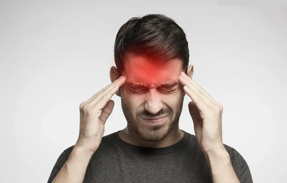 grafika ostrzegawcza czerwone flagi medyczne ból głowy