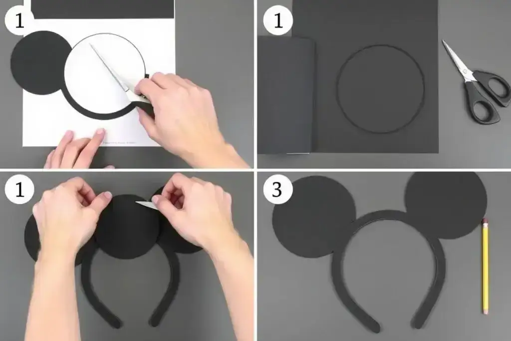 jak zrobić uszy myszki minnie diy