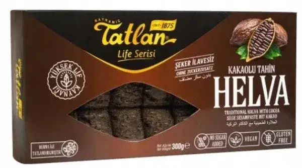 wegańskie chałwy w supermarkecie