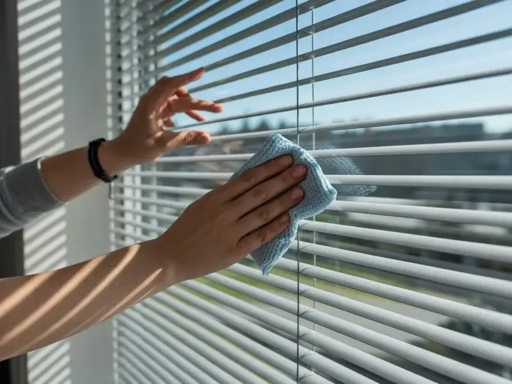 czyszczenie rolet dzień noc odkurzaczem