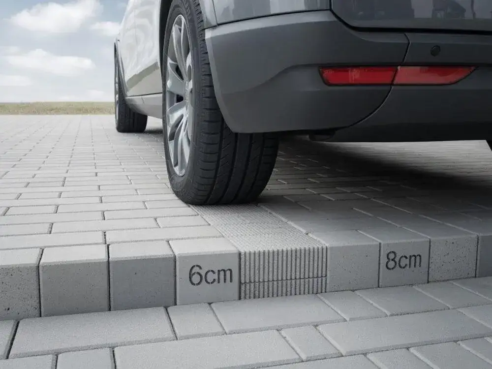 podjazd z kostki 6 cm samochód osobowy