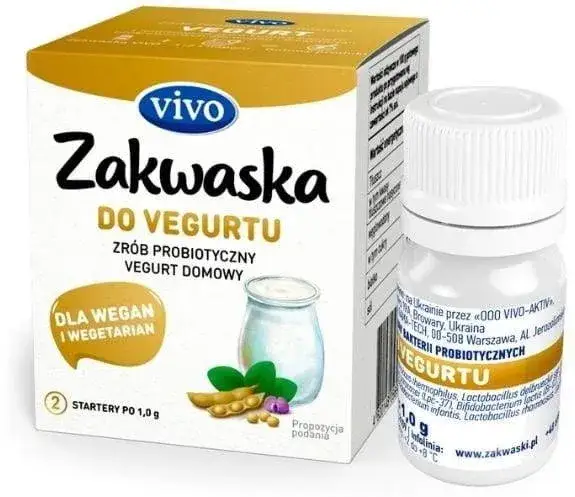 opakowania wegańskich kultur bakterii