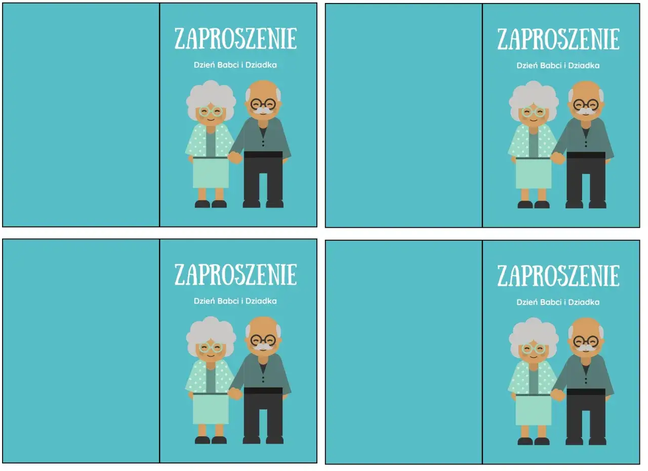 kreatywne zaproszenia DIY dla dziadk&oacute;w
