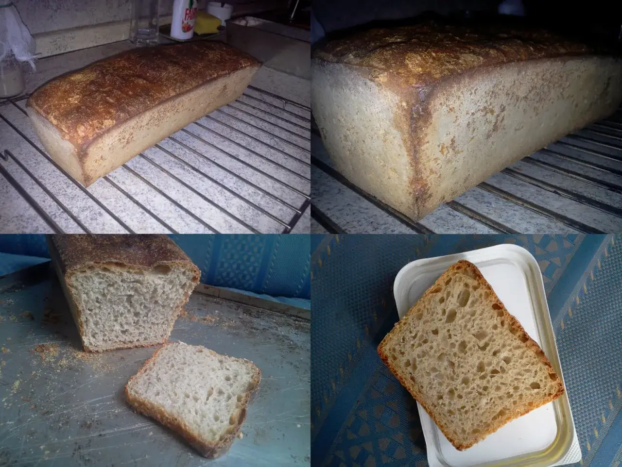 Chleb na zakwasie pieczony w piekarniku z chrupiącą sk&oacute;rką