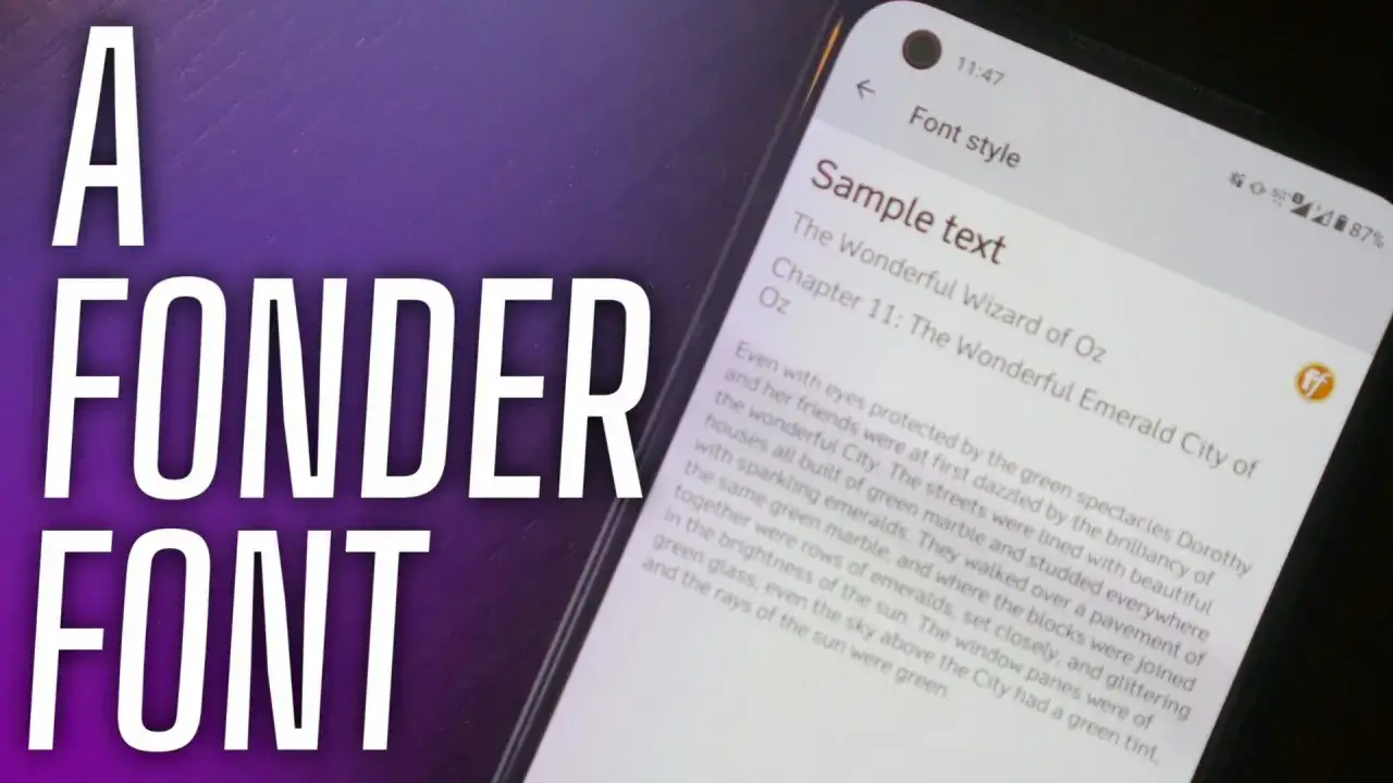 Jak zmienić czcionkę w telefonie? Ekran z opcją 