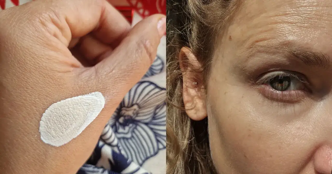 korektor pod oczy przed i po, r&oacute;żne odcienie korektora