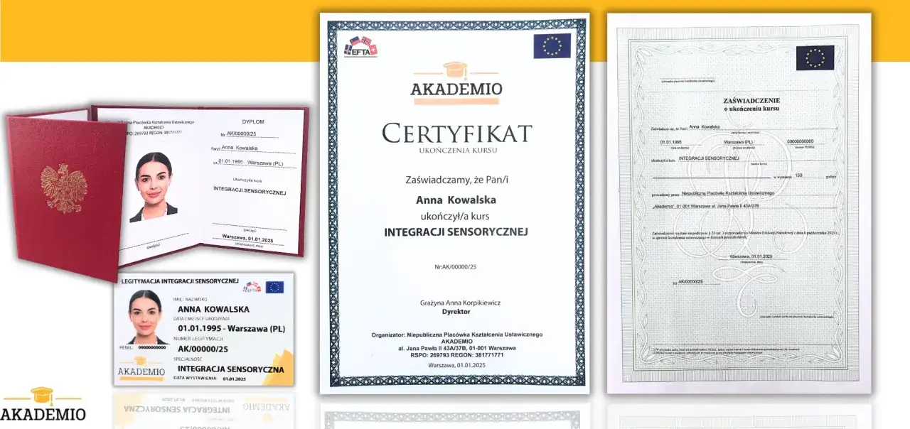 Wyb&oacute;r kursu online integracji sensorycznej checklisty